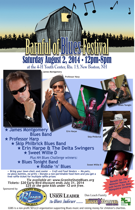 Barnful of Blues 2014 poster