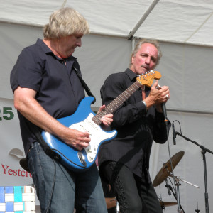 George McCann and James Montgomery performing at the Barnful of Blues Festival 2014